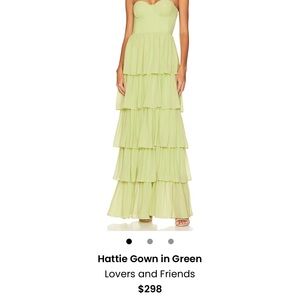 Lovers and Friends Green Hattie Gown Size Medium